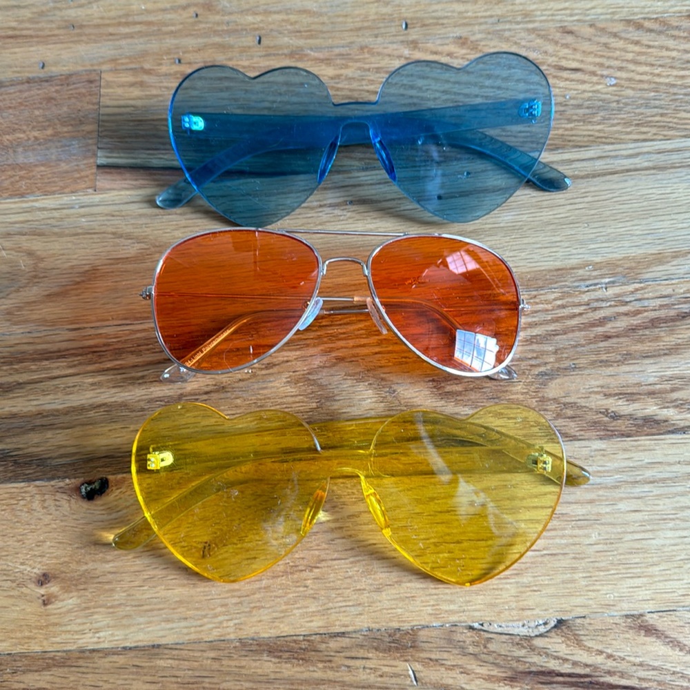 Fun colored sunglasses